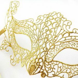 masque dentelle sexy doré loving up