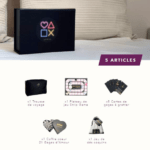 Description de la Love Box incluant le nombre total d'articles contenus et leur désignation.