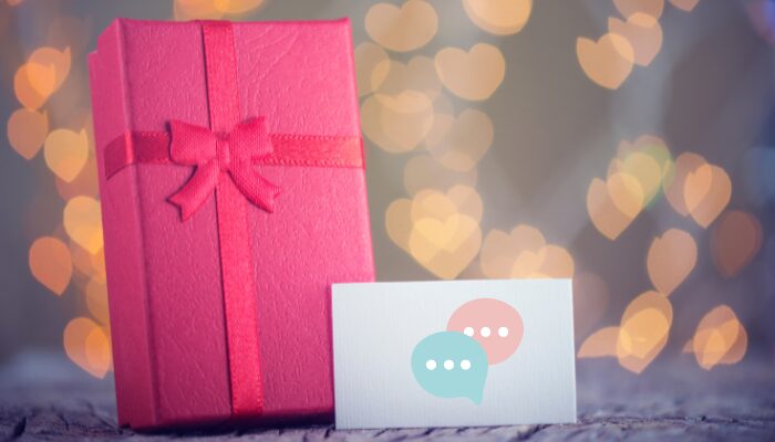 message cadeau